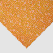 Noodlijdende Oranje Retro Art Deco Tissuepapier (Detail)