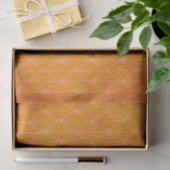 Noodlijdende Oranje Retro Art Deco Tissuepapier (Geschenk)