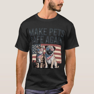 Noodlijdende Patriotische Maak Huisdieren Veilig A T-shirt