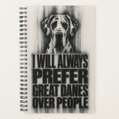 Noodlijdende Printer Great Dane Statement  Planner (Voorkant)