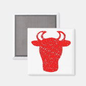 Noodlijdende Red Bull Head Magneet (Voorkant / Achterkant)