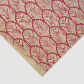 Noodlijdende Rode Art Deco Tissuepapier (Detail)