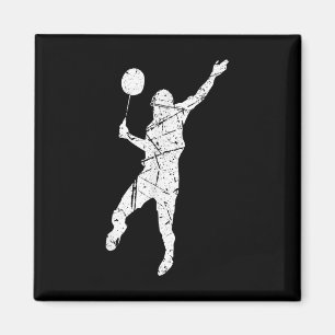 Noodlijdende Sport Badminton Speler Sportief Famil Magneet