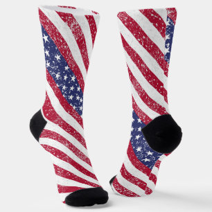 Noodlijdende Stars and Stripes Patriottisch Sokken