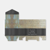 Noodlijdende steampunk stijl bruiloft bedankdoosjes (Uitgevouwen)