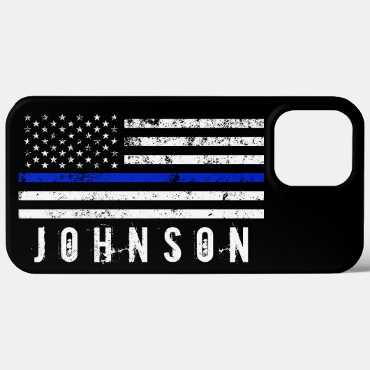 Noodlijdende Stijl Politie Vlag Gepersonaliseerde Case-Mate iPhone Case (Achterkant (horizontaal))