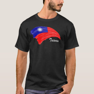 Noodlijdende Taiwan vlag steun voor Taiwan Ik hou  T-shirt