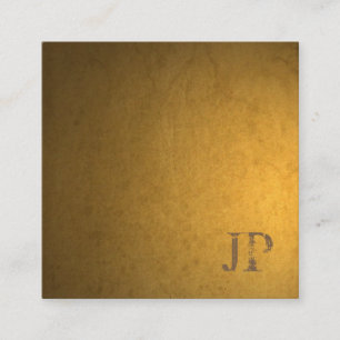 Noodlijdende tekst Lettertype Monogram Sjabloon Lu Vierkante Visitekaartje