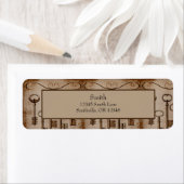 Noodlijdende Victoriaans Antiek Skeleton Keys Etiket (Insitu)