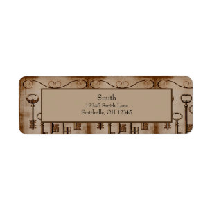 Noodlijdende Victoriaans  Antiek Skeleton Keys Etiket