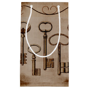 Noodlijdende Victoriaans  Antiek Skeleton Keys Klein Cadeauzakje