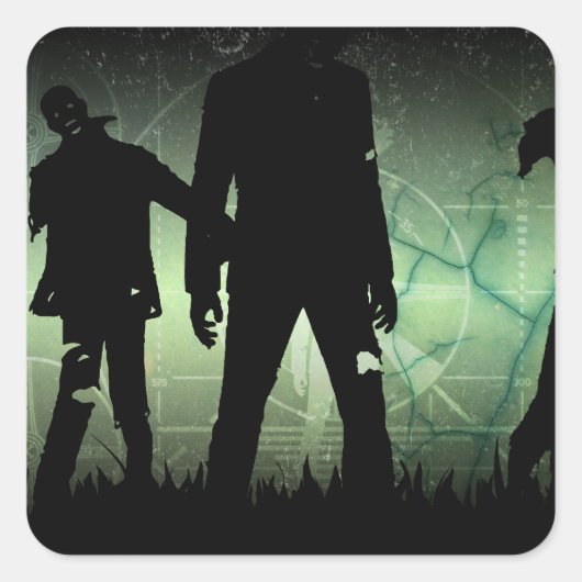 Noodlijdende Zombie Apocalypse Stickers (Voorkant)