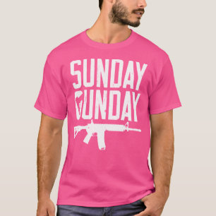 Noodlijdende zondag Gunday AR15 Pistool T-shirt