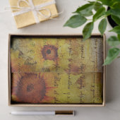 Noodlijdende zonnebloemen Decoupage Tissuepapier (Geschenk)