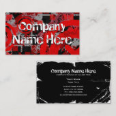 noodlottig visitekaartje (Voorkant / Achterkant)