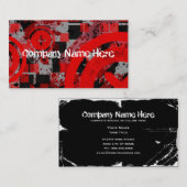 noodlottig visitekaartje (Voorkant / Achterkant)