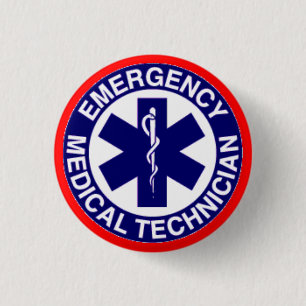 NOODMEDISCHE TECHNICIËNTEN EMT RONDE BUTTON 3,2 CM