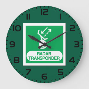 Noodradartransponder Veiligheidsschild Grote Klok
