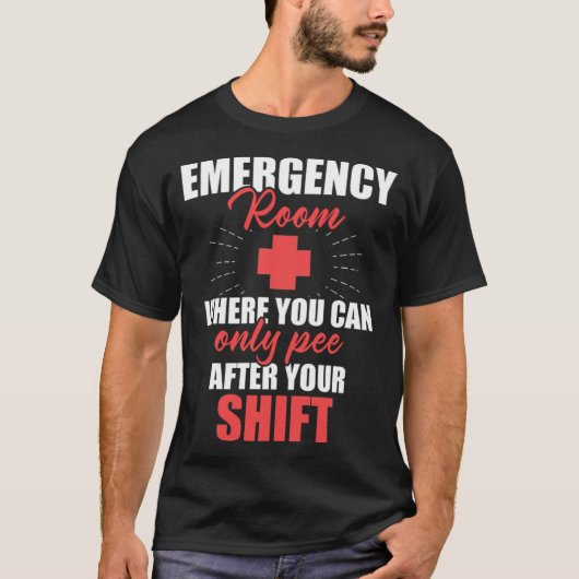 Noodruimte Zenuwnennest Na neursing RN ontwerp T-shirt (Voorkant)