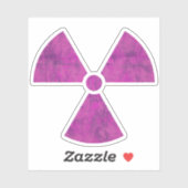 Noodstralingssymbool Sticker (Vel)