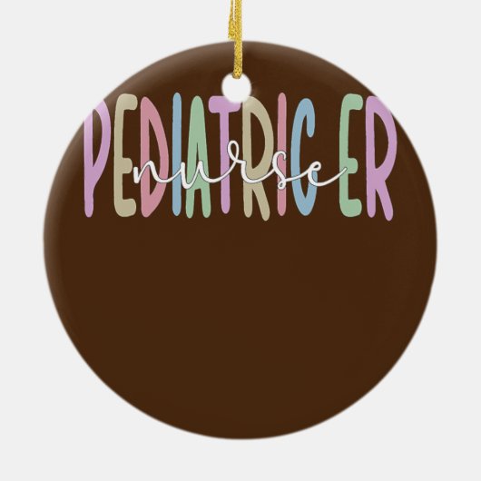 Noodtoestand bij kinderen keramisch ornament (Achterkant)