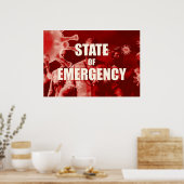 Noodtoestand en crisisbeheer poster (Keuken)