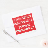 Noodverbinding verbreken, Stickers voor service ve (Envelop)