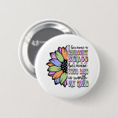 Noodverpleegster werd ik ronde button 5,7 cm (Voorkant /achterkant)