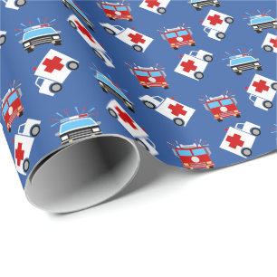 Noodvoertuig   Brandbestrijding   Politie   EMT Cadeaupapier