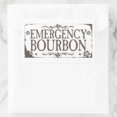 Noodwasemmers - Bourbon Rechthoekige Sticker (Tas)