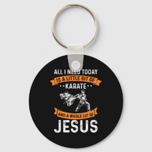 Noodzaak Karate Jesus Christelijk God Love Sports  Sleutelhanger