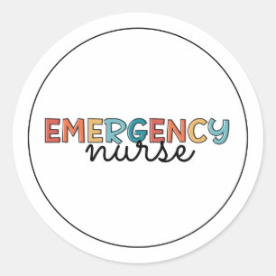 Noodzaal Zuster Ronde Sticker