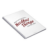 Noodzakelijke dingen notitieboek (Rechterzijde)