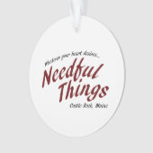Noodzakelijke dingen ornament (voorkant)