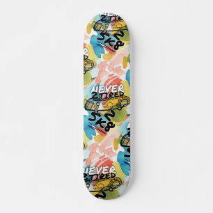 Nooit 2 vermoeid 2 sk8 skateboard
