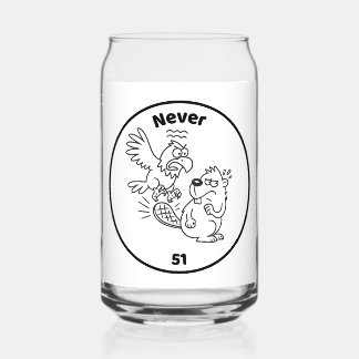 Nooit 51 Beaver vs Eagle Blikvorm Glas