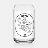 Nooit 51 Beaver vs Eagle Blikvorm Glas (Achterkant)
