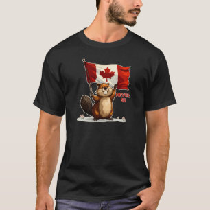 Nooit 51, Canada Canadese Vlag Maple Leaf, Bever T-shirt