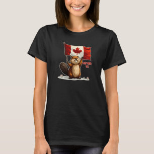 Nooit 51, Canada Canadese Vlag Maple Leaf, Bever T-shirt
