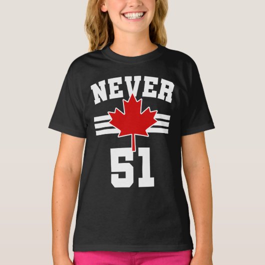 Nooit 51 - Canada Nooit 51 Staat T-shirt (Voorkant)