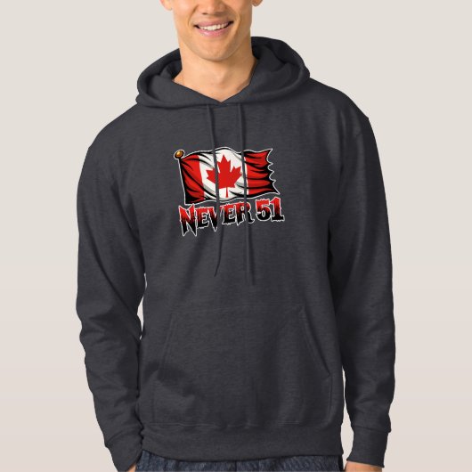 Nooit 51, Canadese vlag, Hoodie (Voorkant)