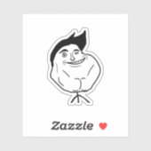 Nooit alleen meme sticker (Vel)