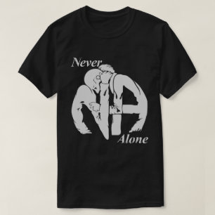 Nooit alleen Narcotica Anonymous T-shirt