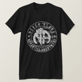 Nooit alleen NNA  Amerikaanse vlag T-shirt