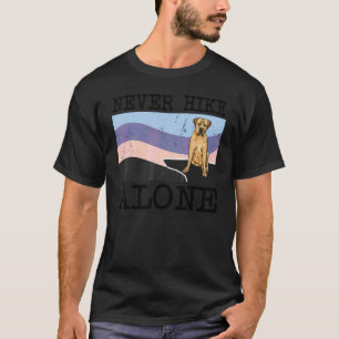 Nooit Alleen Wandelen Boerboel Hond Wandelen T-shirt