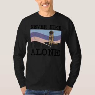Nooit Alleen Wandelen Leonberger Hond Wandelen T-shirt