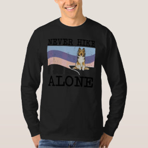 Nooit Alleen Wandelen Shetland Schaapshond Honden T-shirt