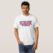 Nooit bang dat opa er is t-shirt (Voorkant volledig)