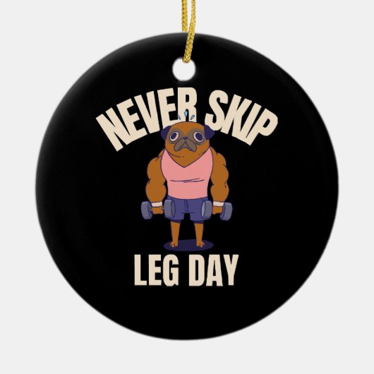 Nooit beendag overslaan keramisch ornament (Voorkant)