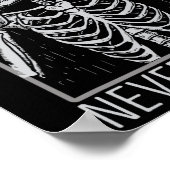 Nooit beter Skelet Drink Coffee Halloween Co Poster (Hoek)